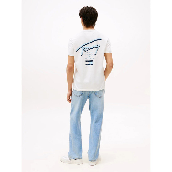 Tommy Hilfiger Ανδρική κοντομάνικη μπλούζα Signature Back Logo Crew Neck T-Shirt